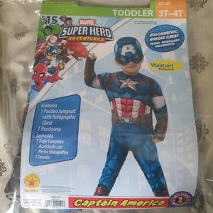 Captain america costume (3t-4t)